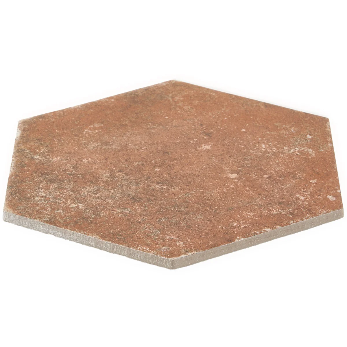 Lux Tile Terra Pompeii Marron 8" Hexagon Matte Porcelain Tile - Image 4