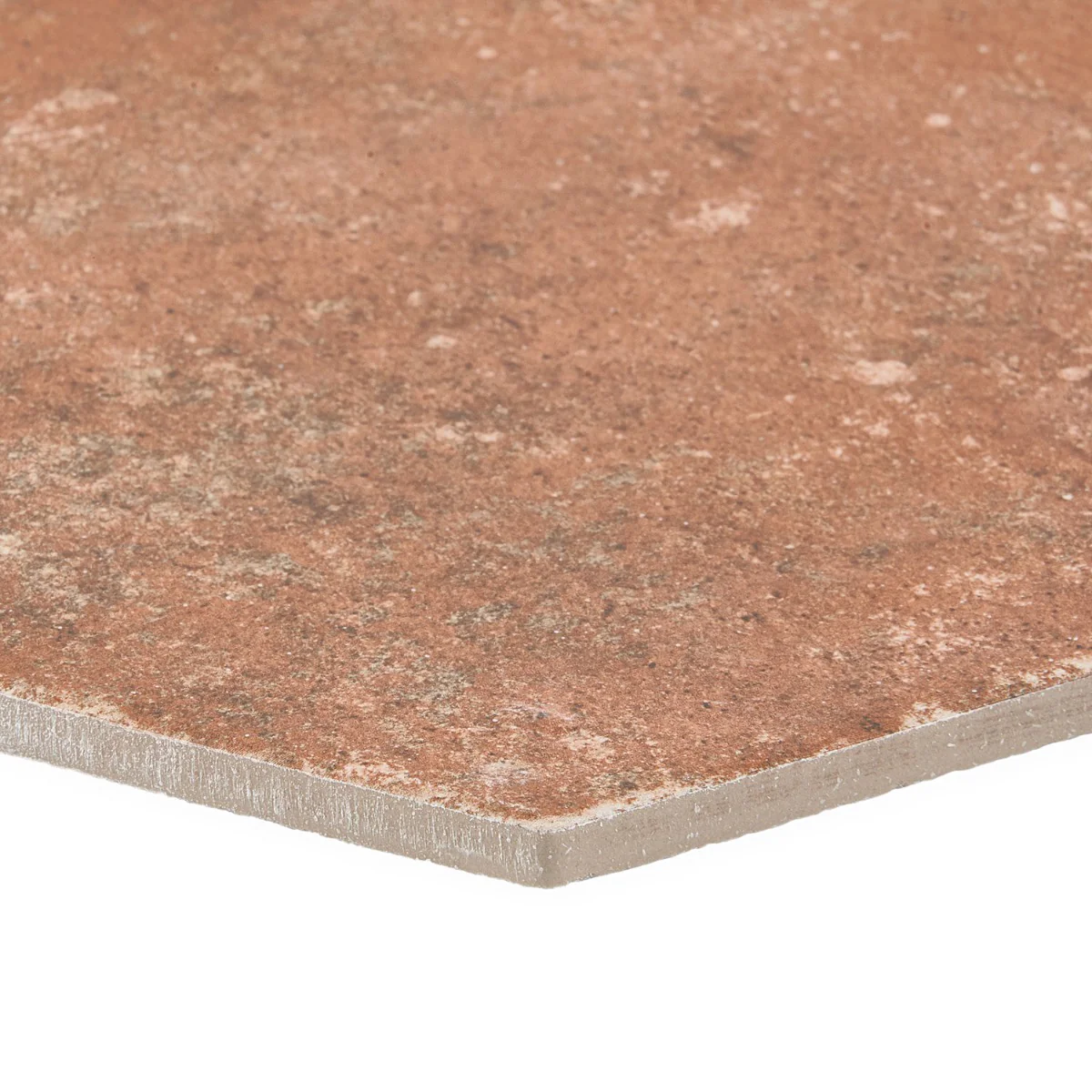Lux Tile Terra Pompeii Marron 8" Hexagon Matte Porcelain Tile - Image 8