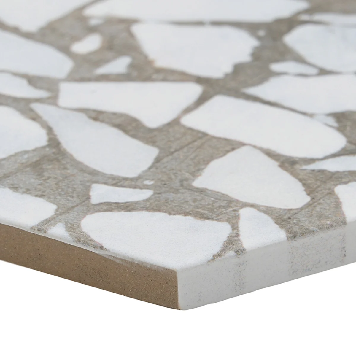 Lux Tile Terrazzo Hex Grigio Gray 9" Matte Porcelain Tile - Image 7
