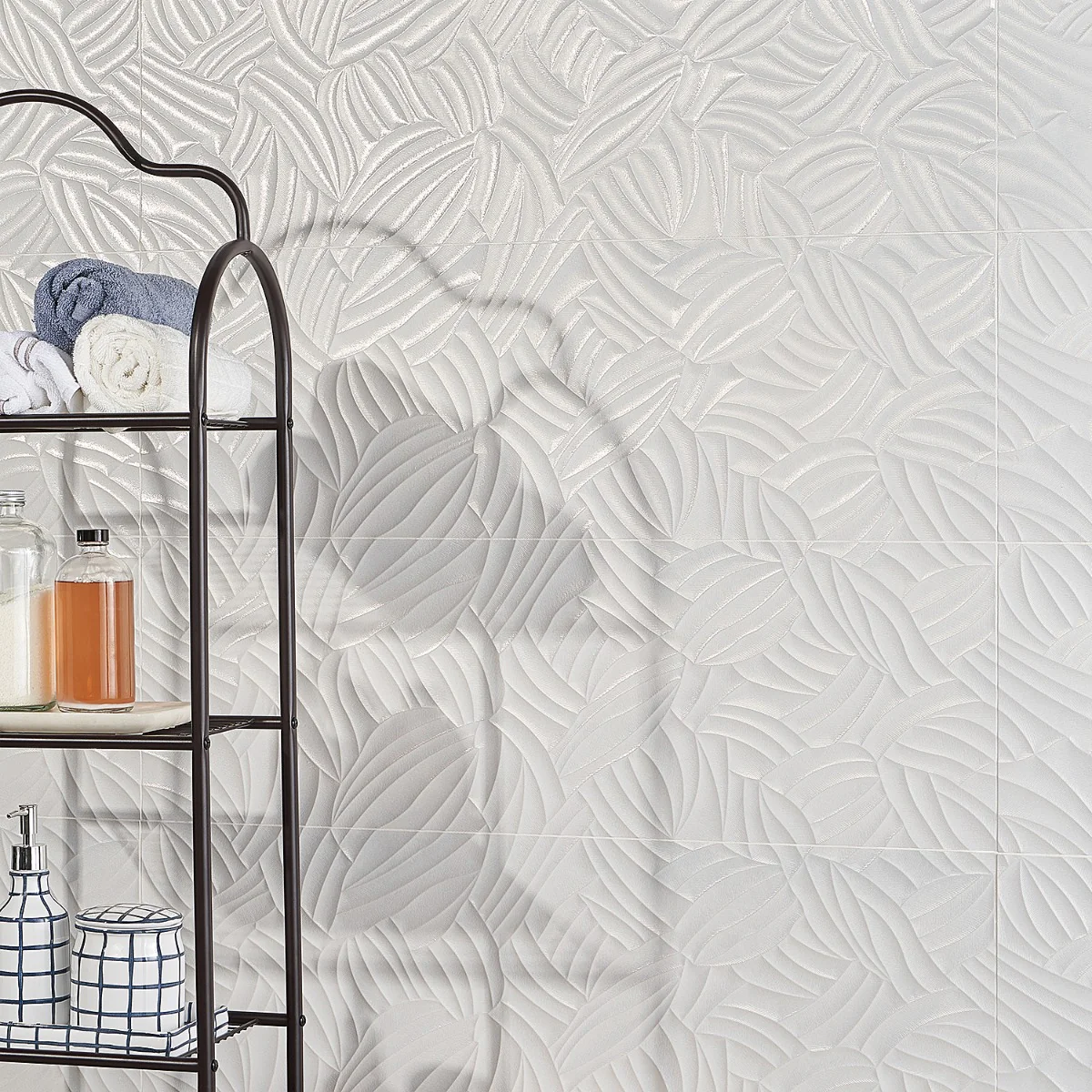 Lux Tile Wonderland Garden White 12x36 Polished Ceramic Wall Tile - Image 6