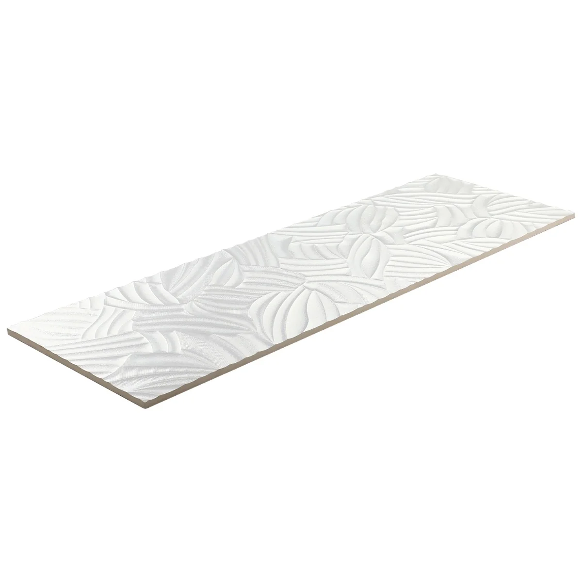 Lux Tile Wonderland Garden White 12x36 Polished Ceramic Wall Tile - Image 7