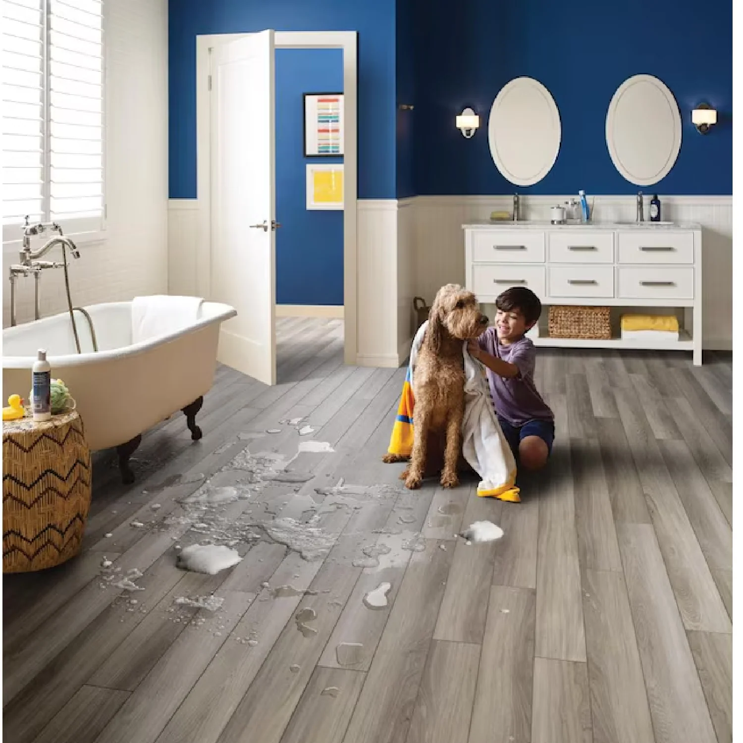 LUXECORE Supreme - "Elegant Carrolton Walnut Luxury Vinyl Plank Flooring" - Image 2