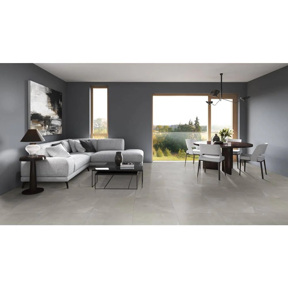 Madison Celeste 24 in. x 24 in. Polished Porcelain Stone Look Floor and Wall Tile (16 sq. ft./Case) - Image 2