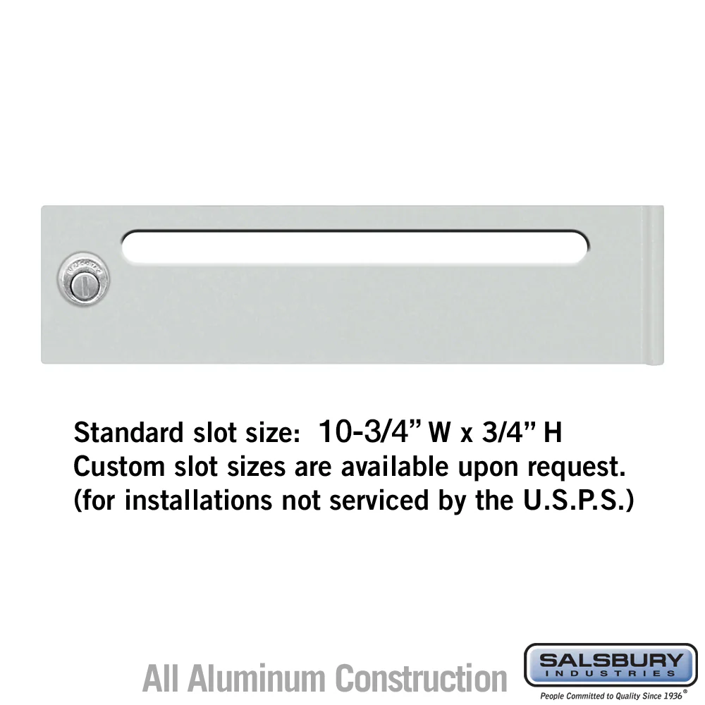Mail Slot Option for 4C Horizontal Mailbox Door - Non-USPS Installations
