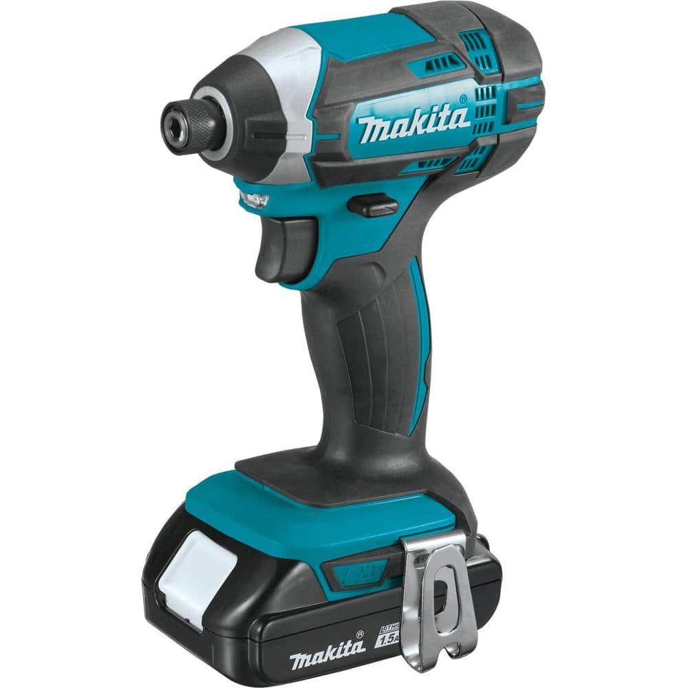 Makita 1.5 Ah 18V LXT Lithium‑Ion Compact Cordless 1/4 in. Impact Driver Kit (XDT11SY) - Image 4