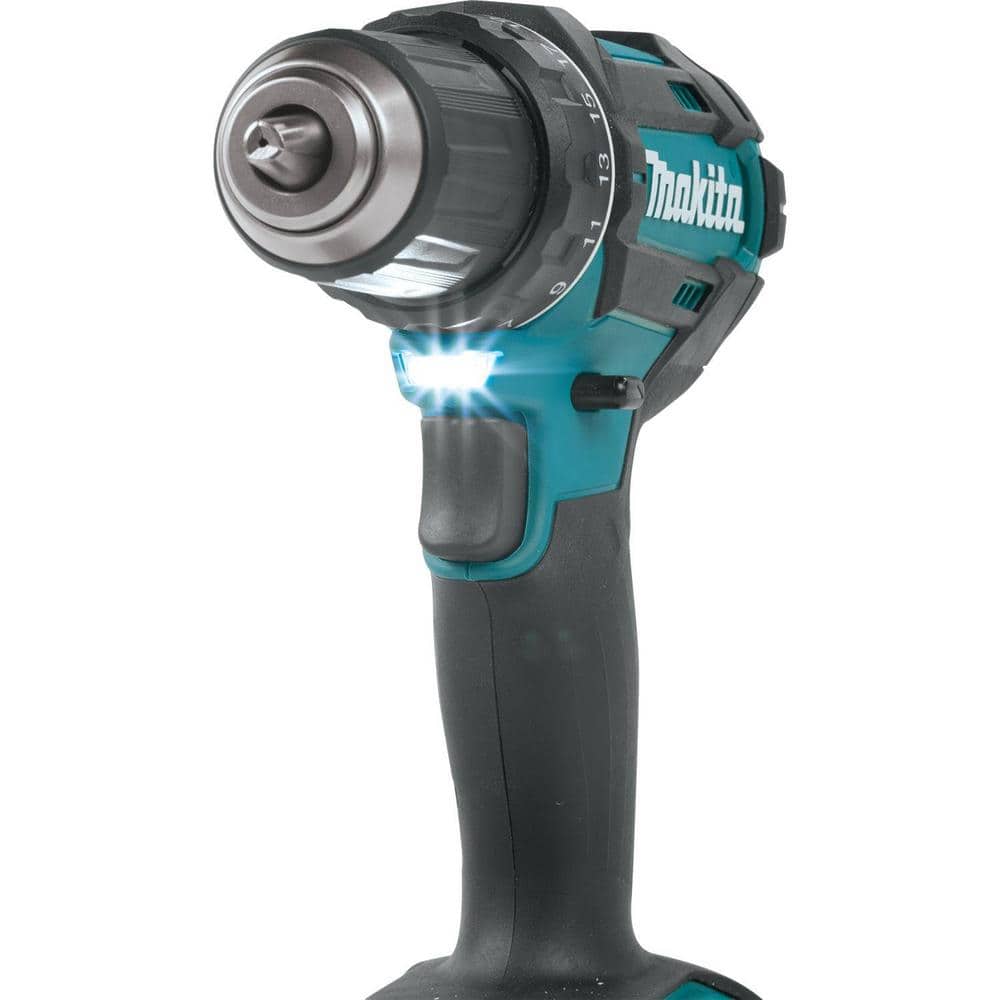 Makita 1.5Ah 18V LXT Lithium‑Ion Compact Cordless 1/2 in. Driver‑Drill Kit (XFD10SY) - Image 4