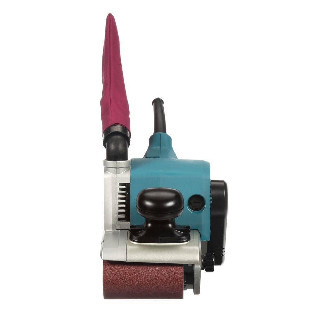 Makita 11 Amp 4 in. x 24 in. Corded Belt Sander with Abrasive Belt, 80G Belt and Dust Bag - Image 8