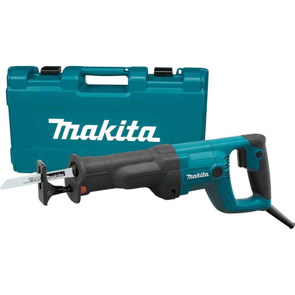 Makita 11 Amp Corded Variable Speed Reciprocating Saw with Wood & Metal Blades and Hard Case (No Lock-On)