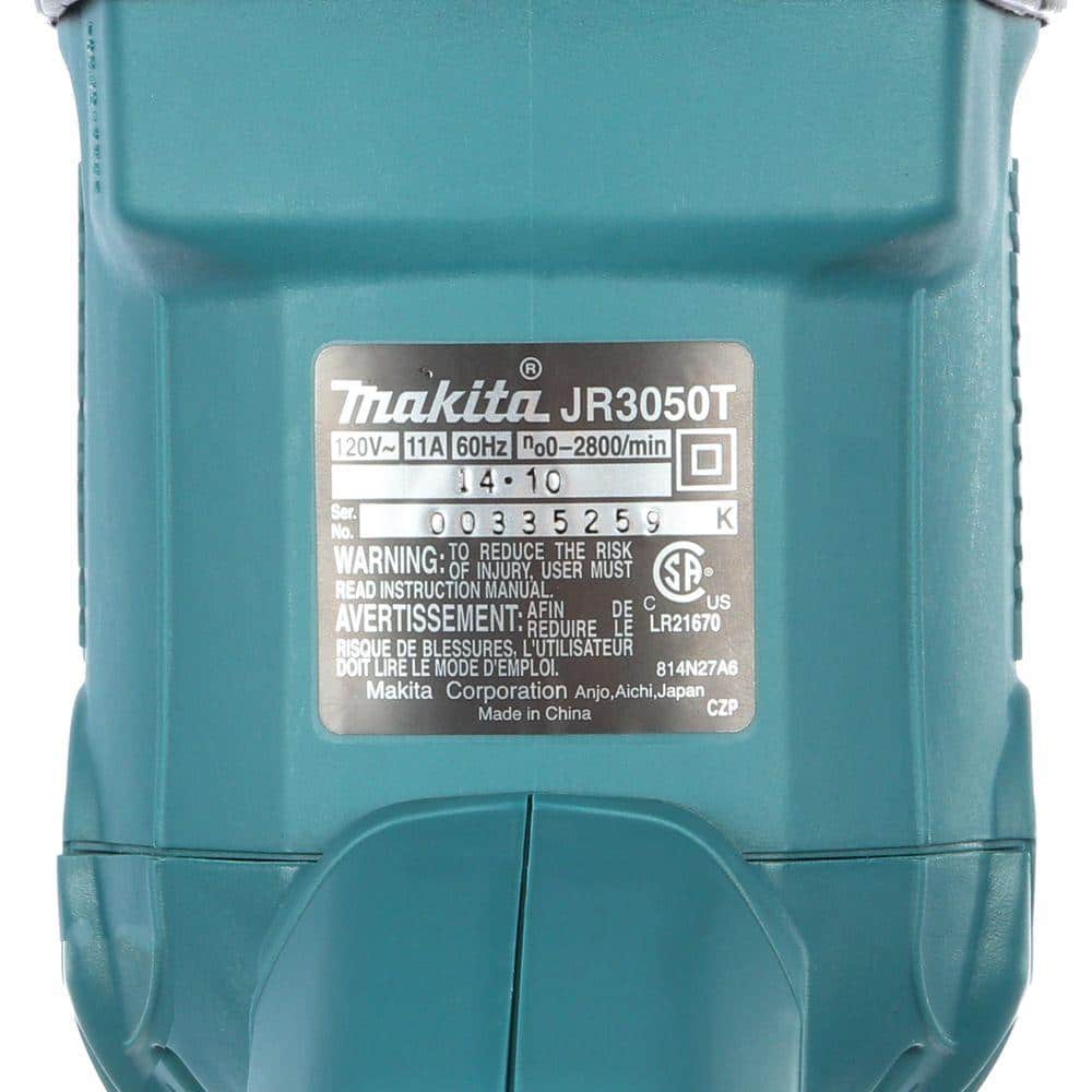 Makita 11 Amp Corded Variable Speed Reciprocating Saw with Wood & Metal Blades and Hard Case (No Lock-On) - Image 5