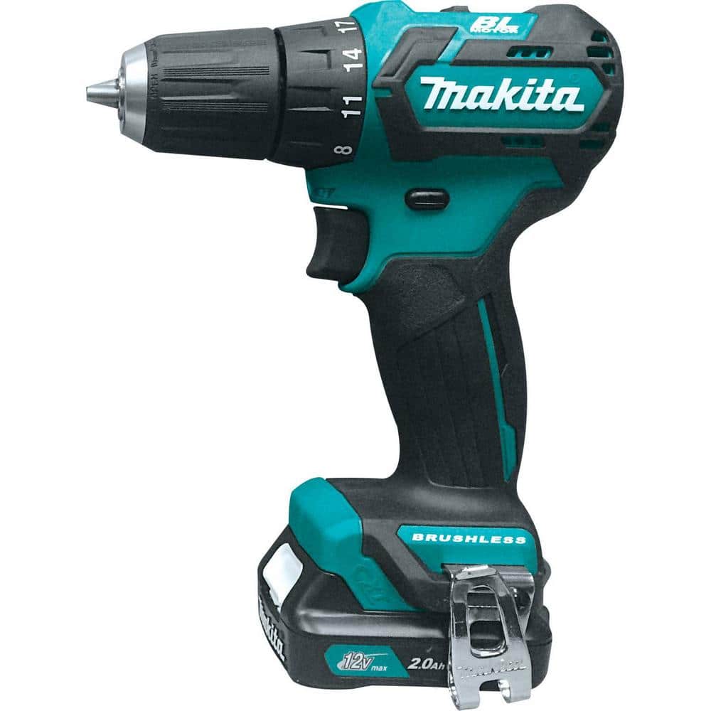 Makita 12V max CXT Lithium‑Ion 3/8 in. Brushless Cordless Driver‑Drill Kit with (2) 2.0Ah Batteries, Charger and Hard Case - Image 4