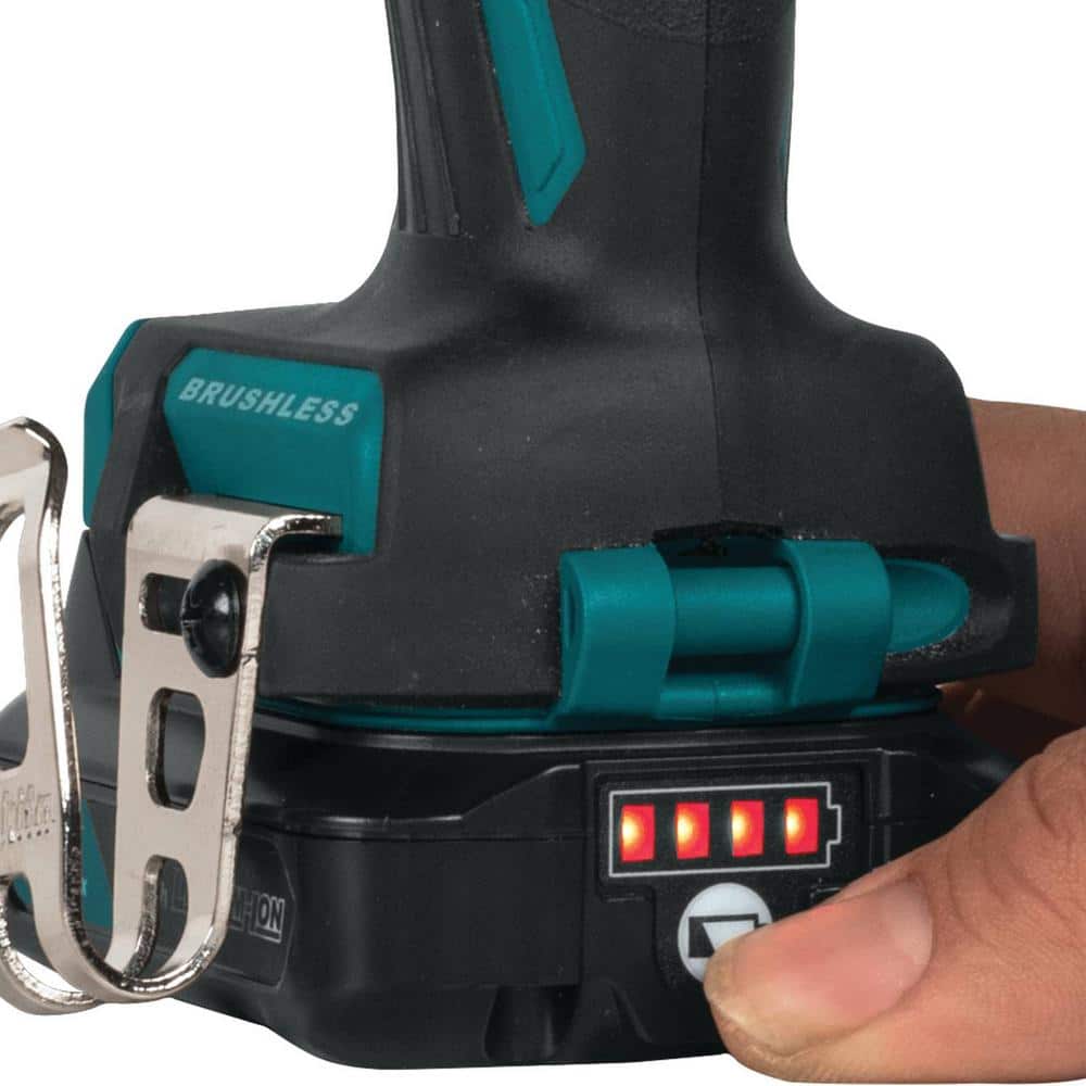 Makita 12V max CXT Lithium‑Ion 3/8 in. Brushless Cordless Driver‑Drill Kit with (2) 2.0Ah Batteries, Charger and Hard Case - Image 6