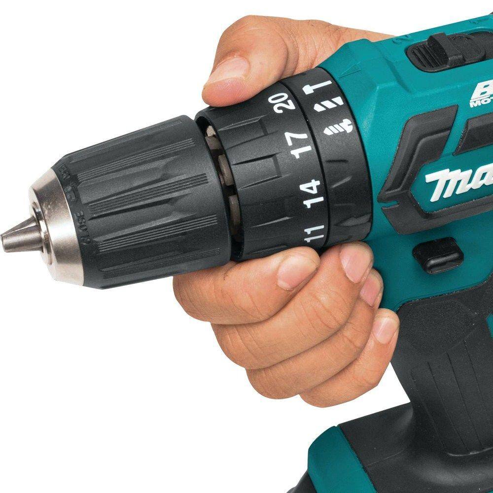 Makita 12V Max CXT Lithium‑Ion 3/8 in. Brushless Cordless Hammer Driver‑Drill Kit with (2) 2.0Ah Batteries, Charger and Hard Case - Image 4