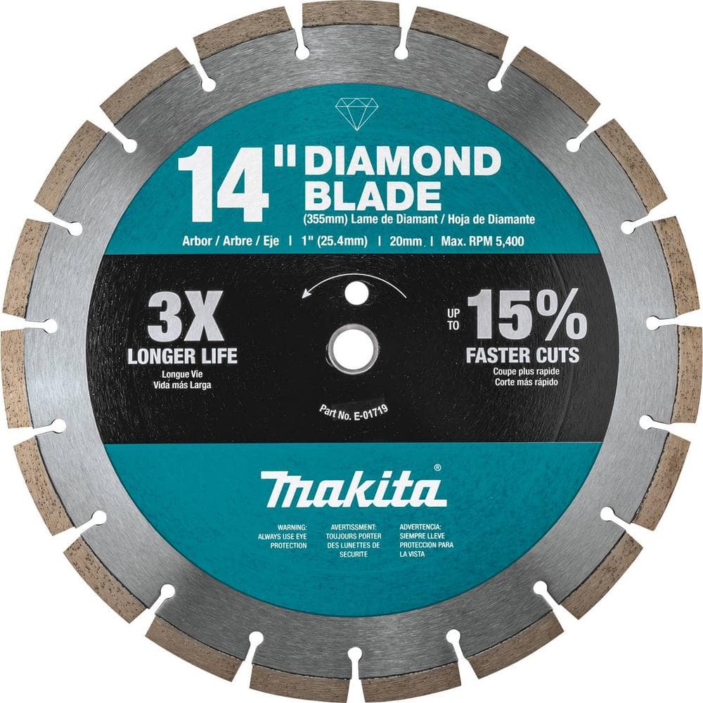 Makita 14 in. Segmented Rim Diamond Blade for General Purpose (3-Pack) - Image 2