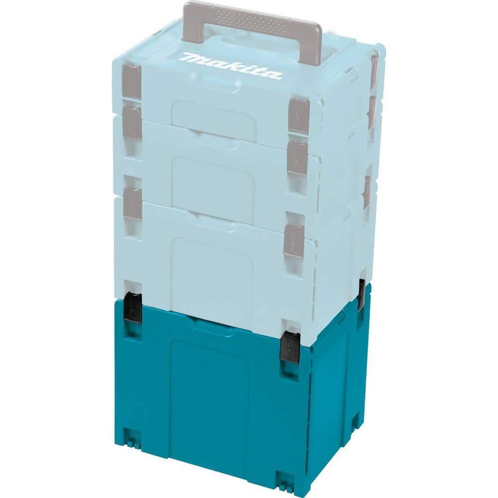 Makita 15.5 in. X-Large Interlocking Tool Box, 12.5 H x 15.5 W x 11.625 D, Teal - Image 4