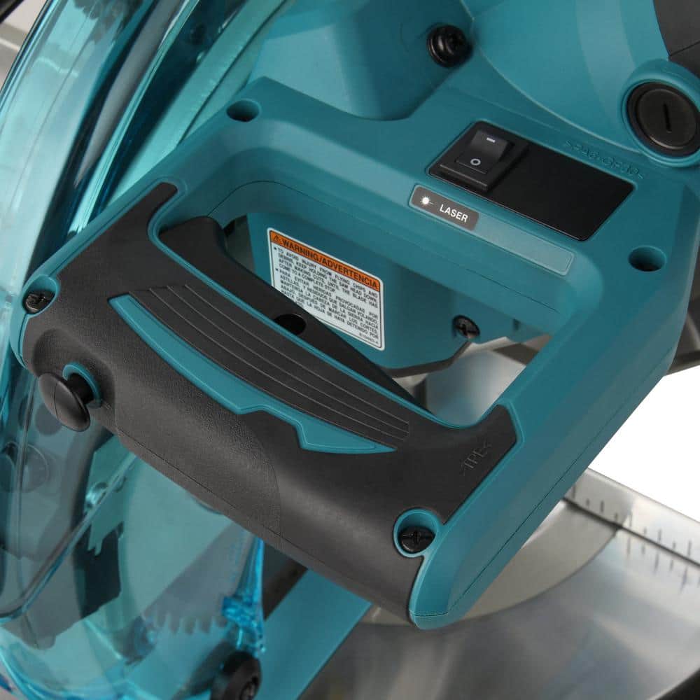 Makita 15 Amp 10 in. Dual Bevel Sliding Compound Miter Saw with Laser + Bonus Pneumatic 2 in. 18‑Gauge Brad Nailer - Image 5