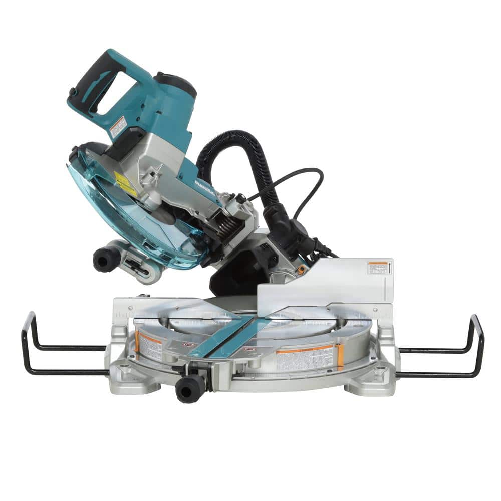 Makita 15 Amp 10 in. Dual Bevel Sliding Compound Miter Saw with Laser + Bonus Pneumatic 2 in. 18‑Gauge Brad Nailer - Image 8