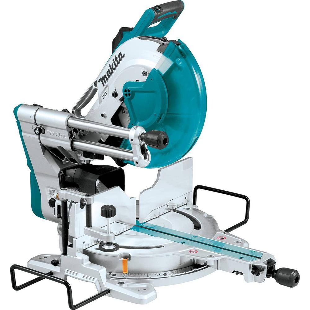 Makita 15-Amp 12 in. Dual-Bevel Sliding Compound Miter Saw with Laser and Portable Rise Miter Saw Stand, LS1219L + WST05 - Image 8