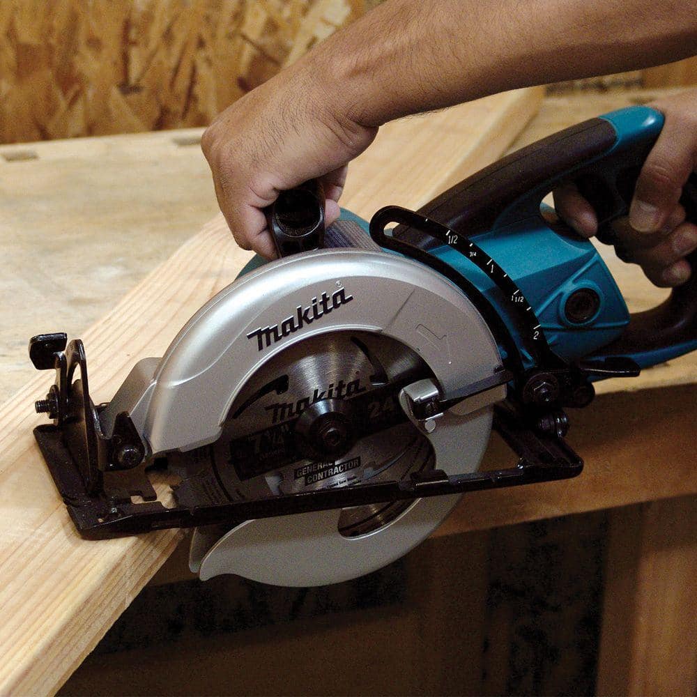 Makita 15 Amp 7-1/4 in. Corded Hypoid Circular Saw with 51.5 degree Bevel Capacity and 24T Carbide Blade - Image 2