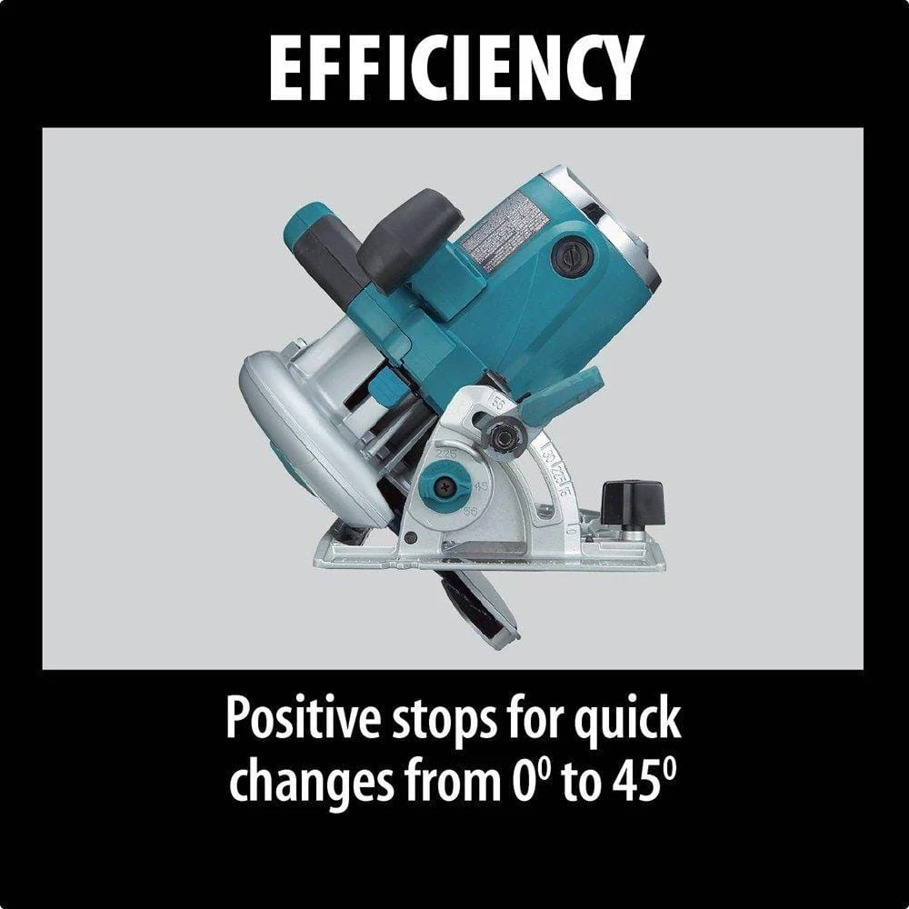Makita 15 Amp 7-1/4 in. Corded Lightweight Magnesium Circular Saw with LED Light, Dust Blower, 24T Carbide blade, Hard Case - Image 10