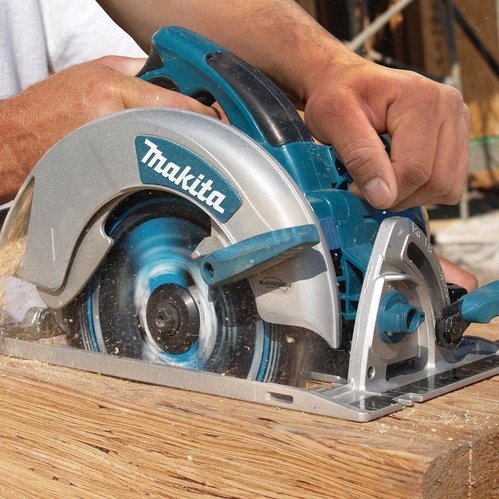 Makita 15 Amp 7-1/4 in. Corded Lightweight Magnesium Circular Saw with LED Light, Dust Blower, 24T Carbide blade, Hard Case - Image 13