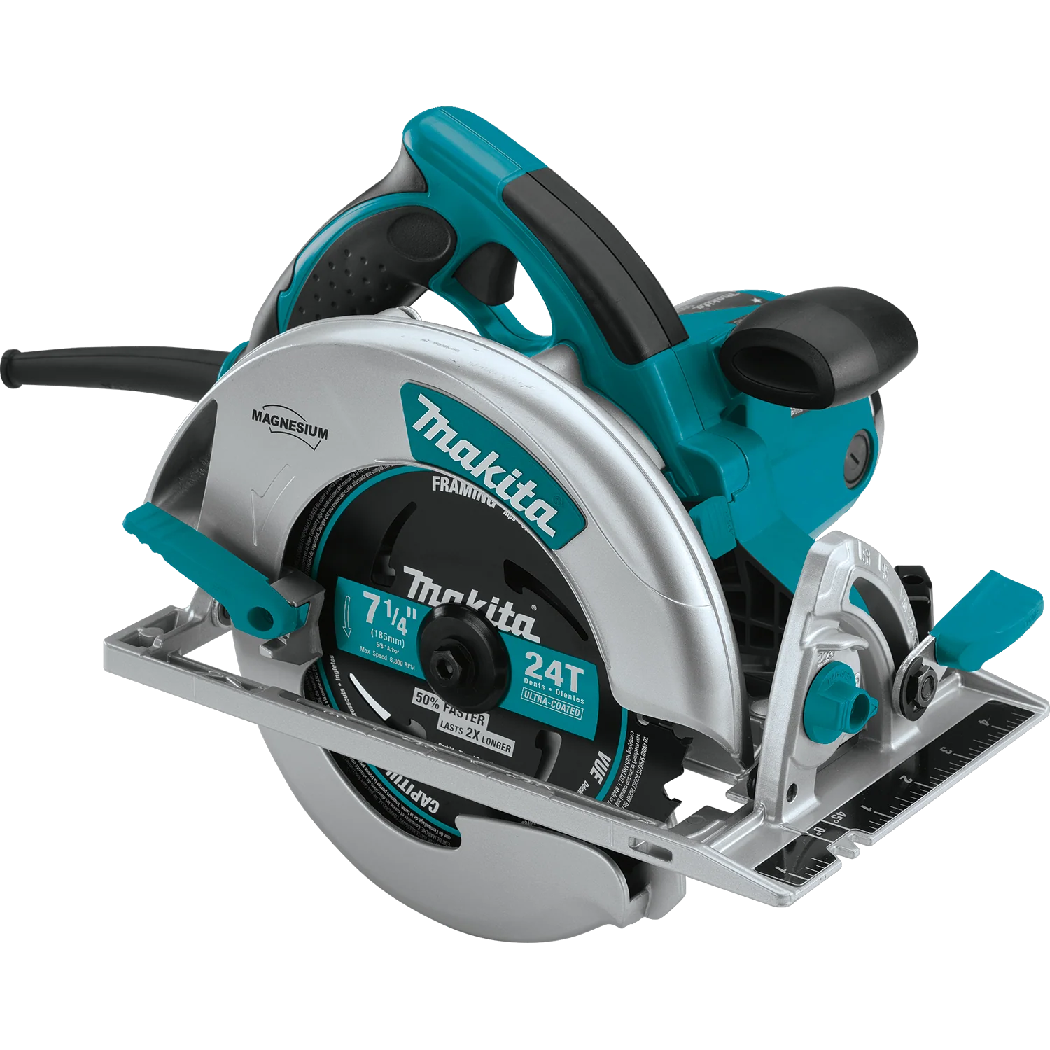 Makita 15 Amp 7-1/4 in. Corded Lightweight Magnesium Circular Saw with LED Light, Dust Blower, 24T Carbide blade, Hard Case - Image 15