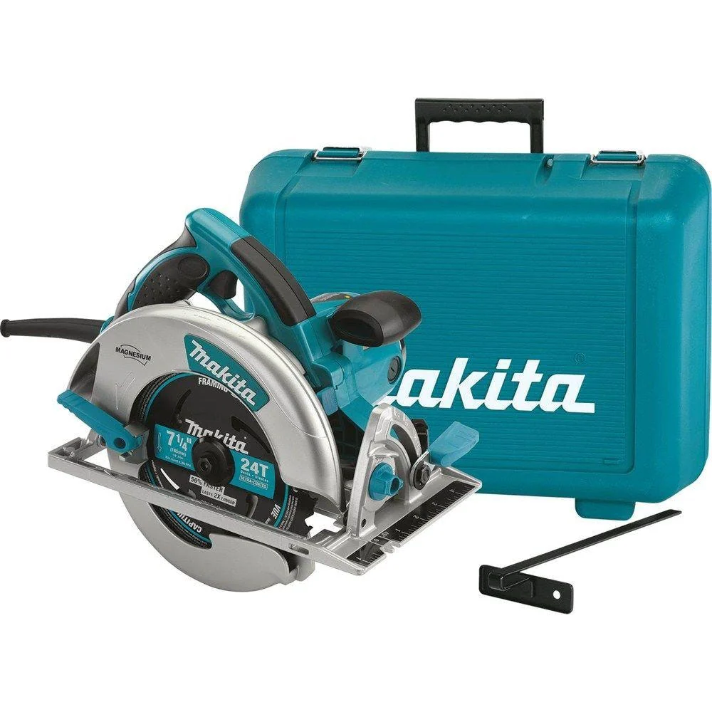 Makita 15 Amp 7-1/4 in. Corded Lightweight Magnesium Circular Saw with LED Light, Dust Blower, 24T Carbide blade, Hard Case - Image 5