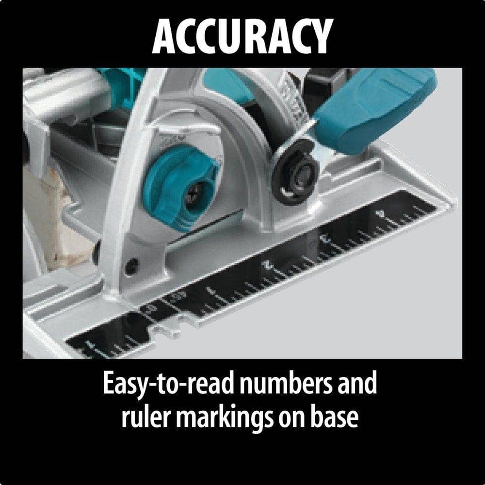 Makita 15 Amp 7-1/4 in. Corded Lightweight Magnesium Circular Saw with LED Light, Dust Blower, 24T Carbide blade, Hard Case - Image 9