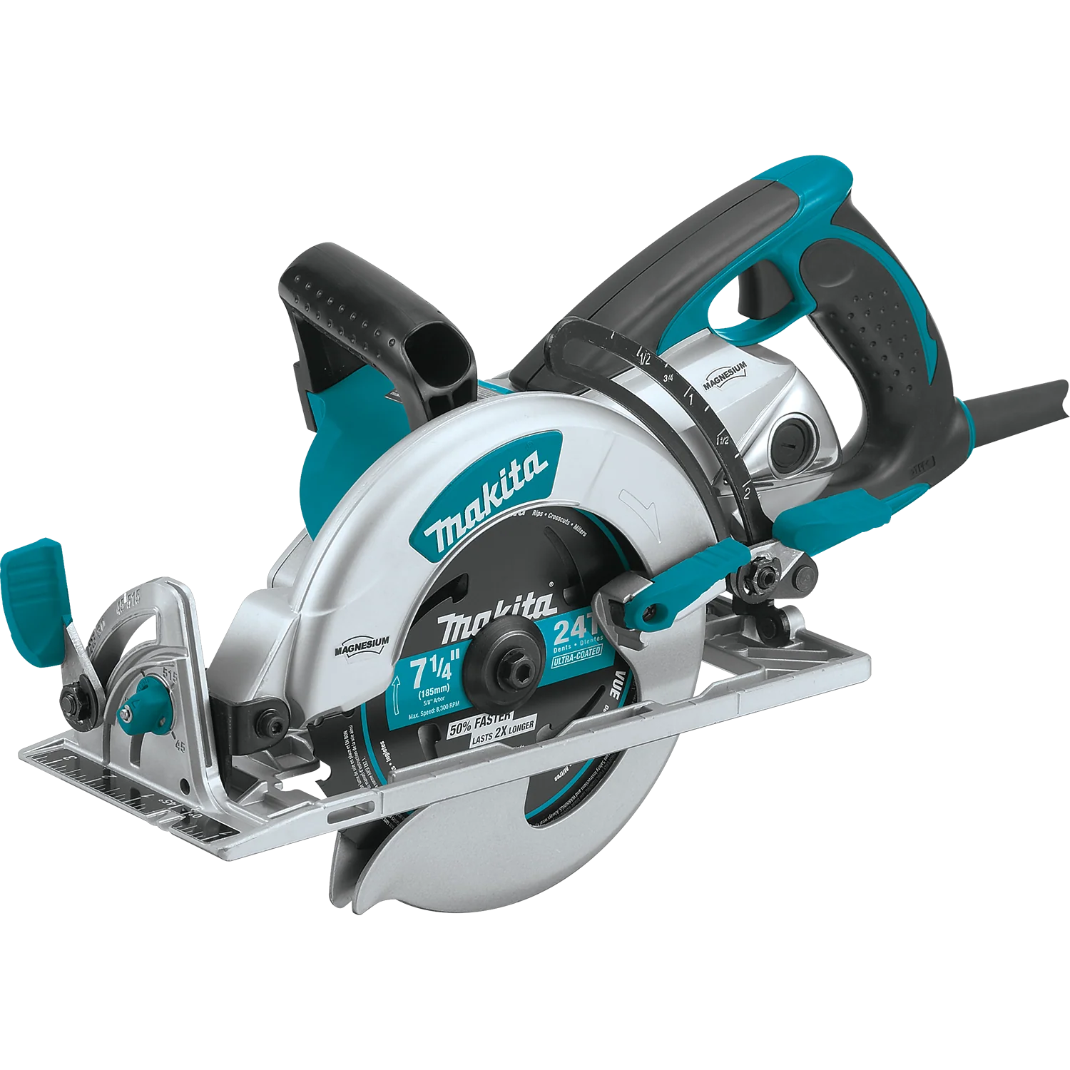 Makita 15 Amp 7-1/4 in. Corded Lightweight Magnesium Hypoid Circular Saw with built in fan and 24T Carbide blade - Image 12