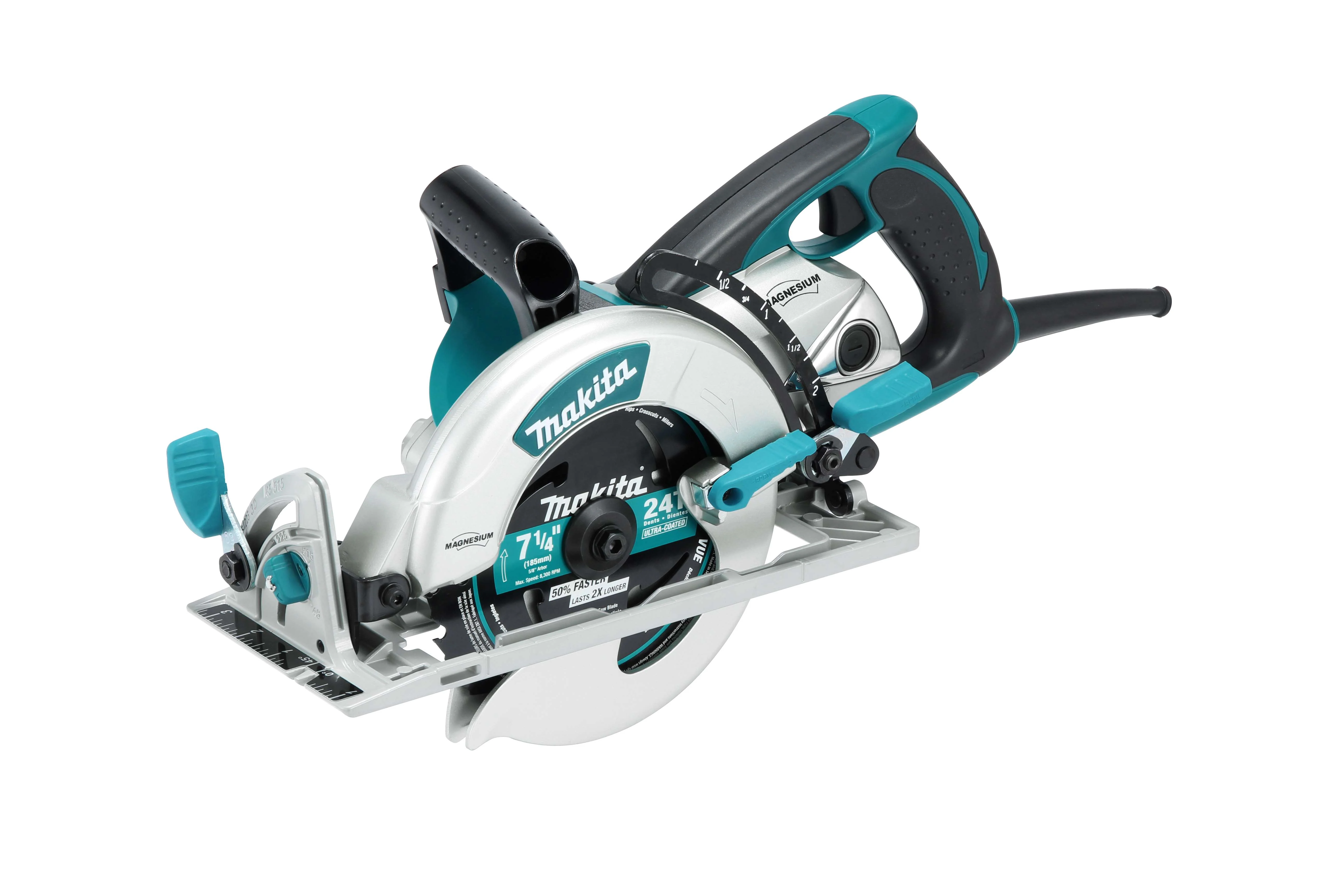 Makita 15 Amp 7-1/4 in. Corded Lightweight Magnesium Hypoid Circular Saw with built in fan and 24T Carbide blade - Image 13