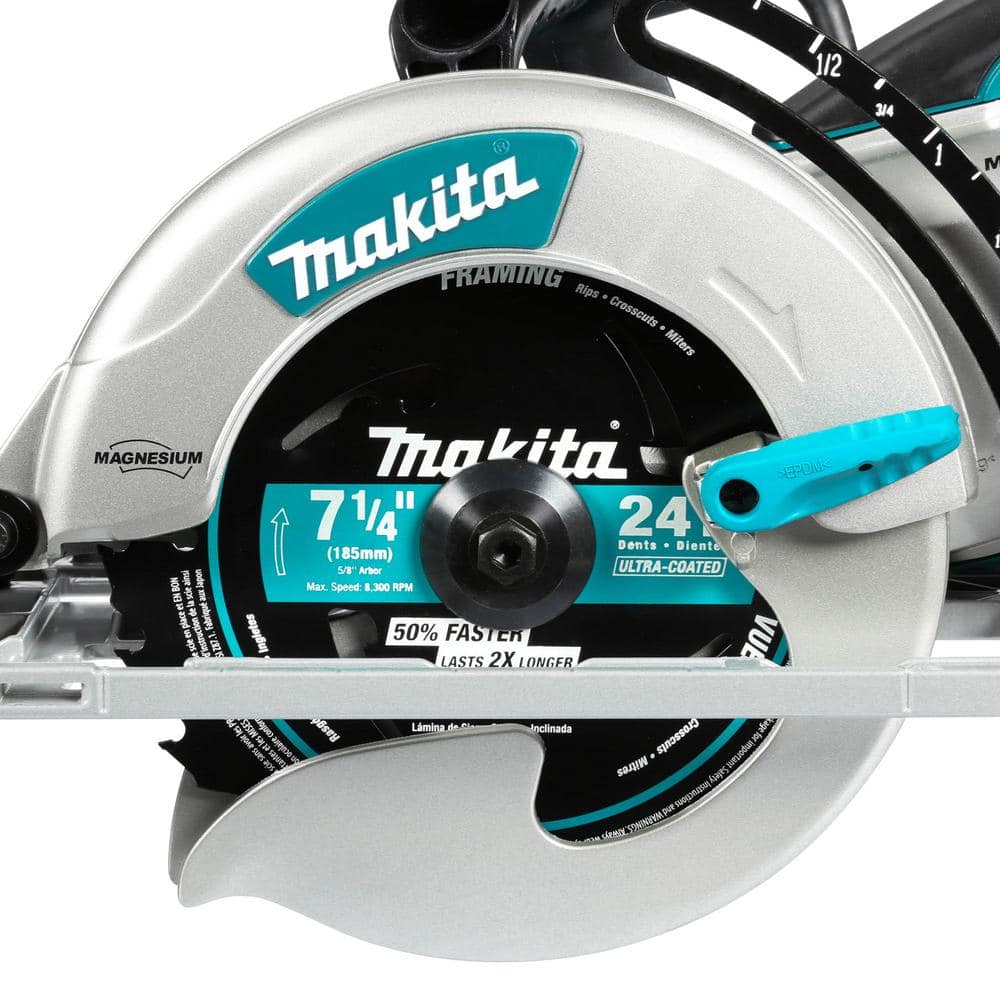 Makita 15 Amp 7-1/4 in. Corded Lightweight Magnesium Hypoid Circular Saw with built in fan and 24T Carbide blade - Image 4