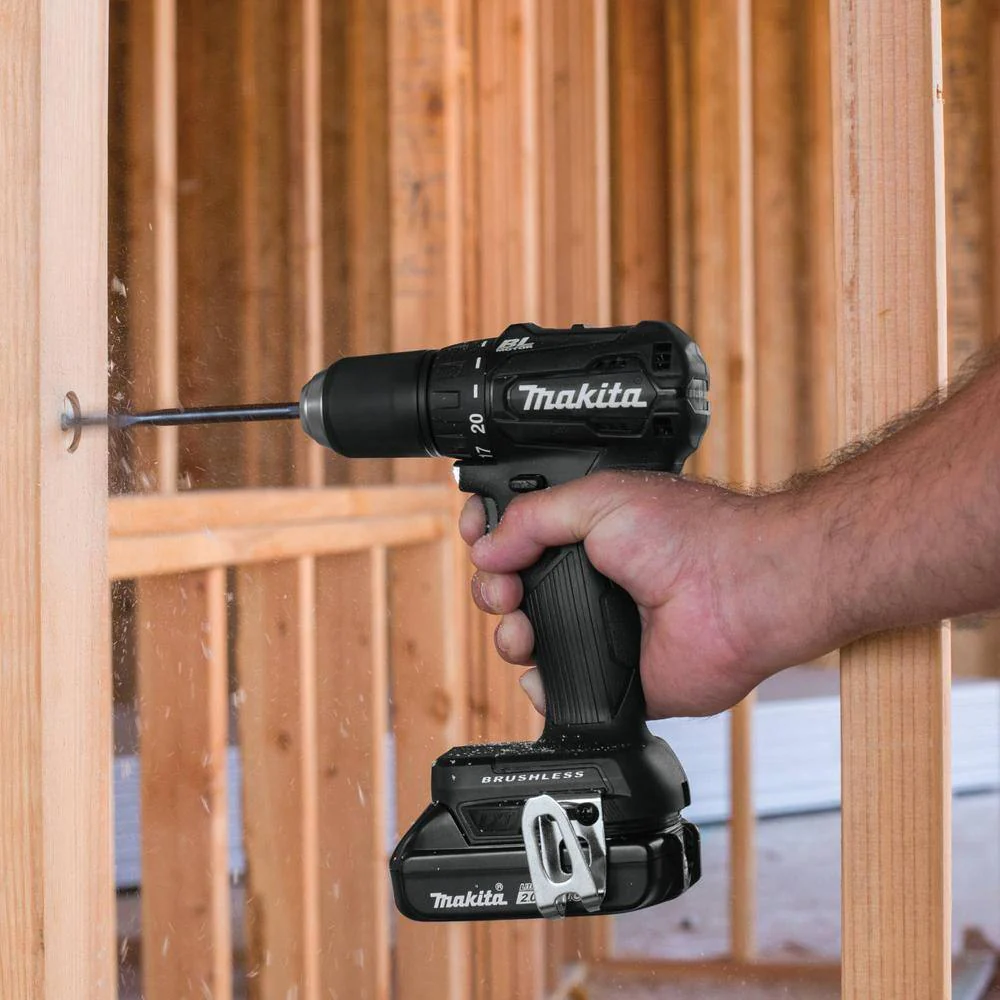 Makita 18-Volt 2.0 Ah LXT Lithium-Ion Sub-Compact Brushless Cordless 1/2 in. Driver-Drill Kit - Image 8