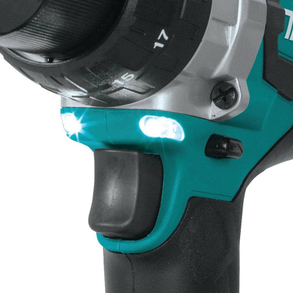 Makita 18-Volt LXT Brushless 1/2 in. Cordless Hammer Drill Kit with (2) 4.0Ah Batteries, Rapid Charger and Hard Case (XPH07MB) - Image 6