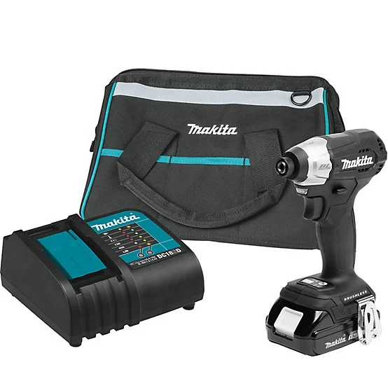 Makita 18-Volt LXT Sub-Compact Brushless Impact Driver Kit with ImpactXPS Insert Bit Holder and ImpactXPS 2 in. Power Bit, 15-Pack