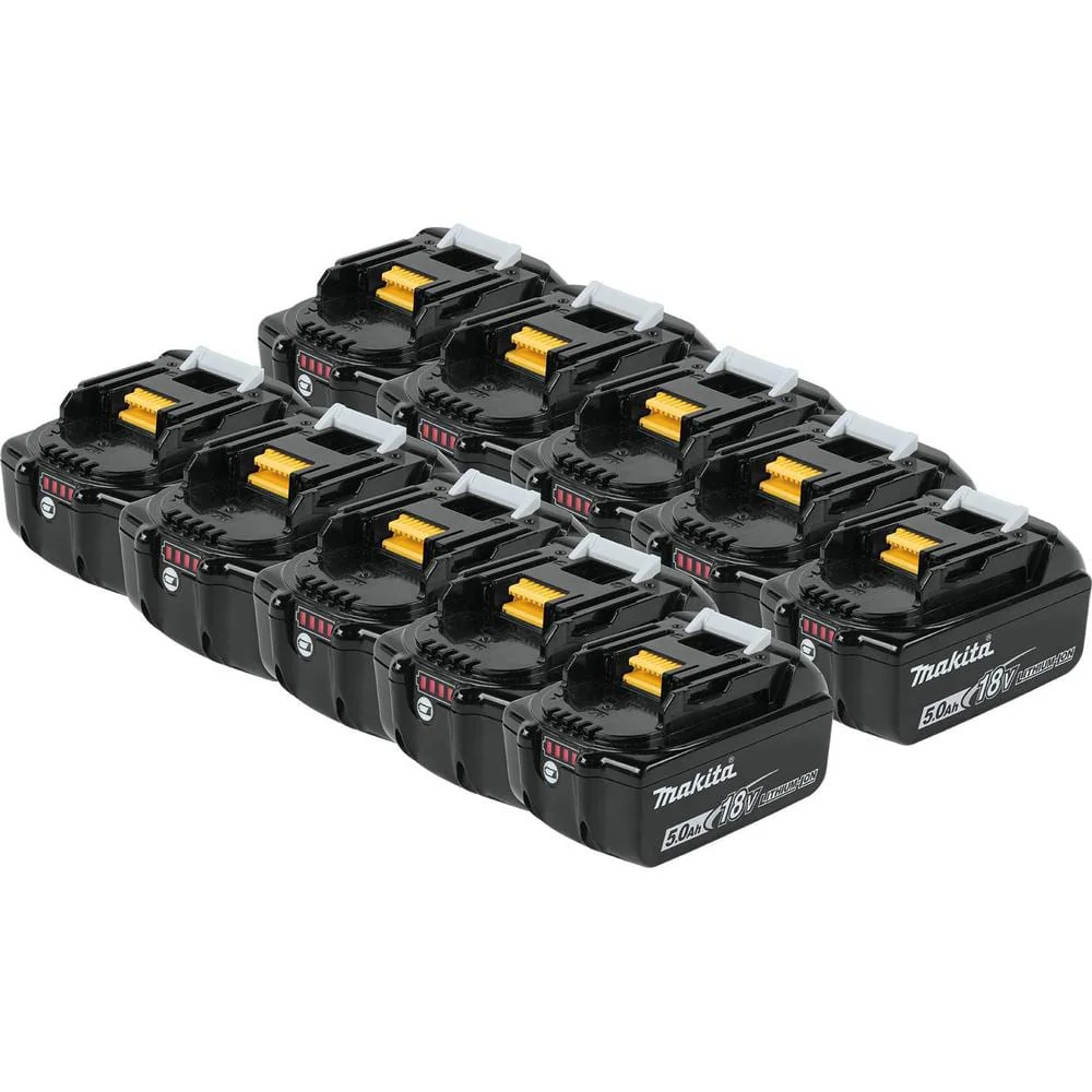 Makita 18V 5.0Ah LXT Lithium‑Ion Battery (10‑Pack)