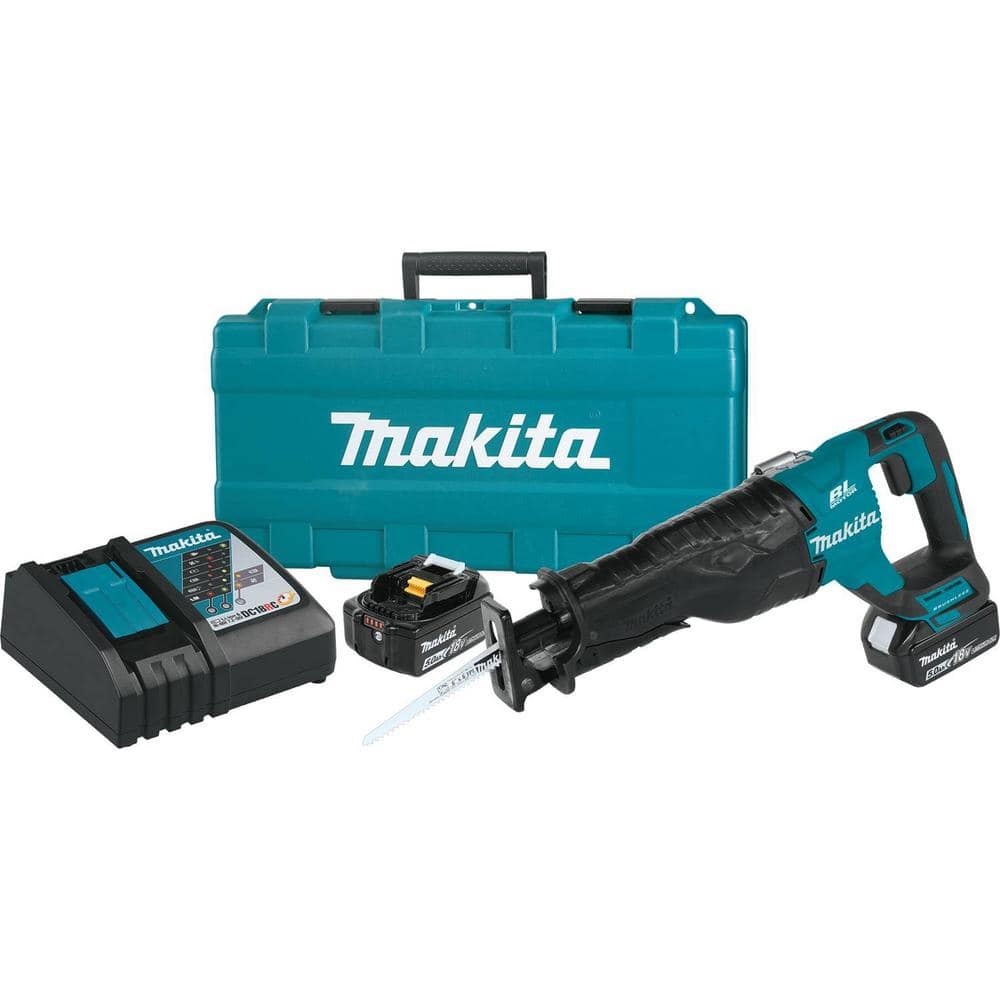 Makita 18V 5.0Ah LXT Lithium‑Ion Brushless Cordless Recipro Saw Kit - Image 6