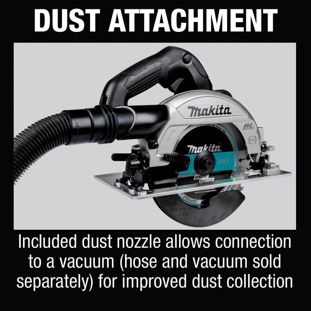 Makita 18V 6-1/2 in. LXT Sub-Compact Lithium-Ion Brushless Cordless Circular Saw (Tool Only) - Image 10