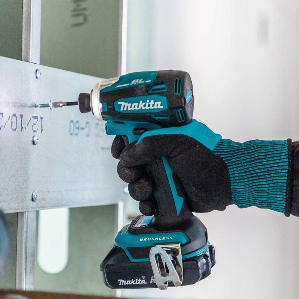 Makita 18V LXT 2.0Ah Lithium‑Ion Compact Brushless Cordless Impact Driver Kit with Quick‑Shift Mode, 4‑Speed (XDT19R) - Image 4