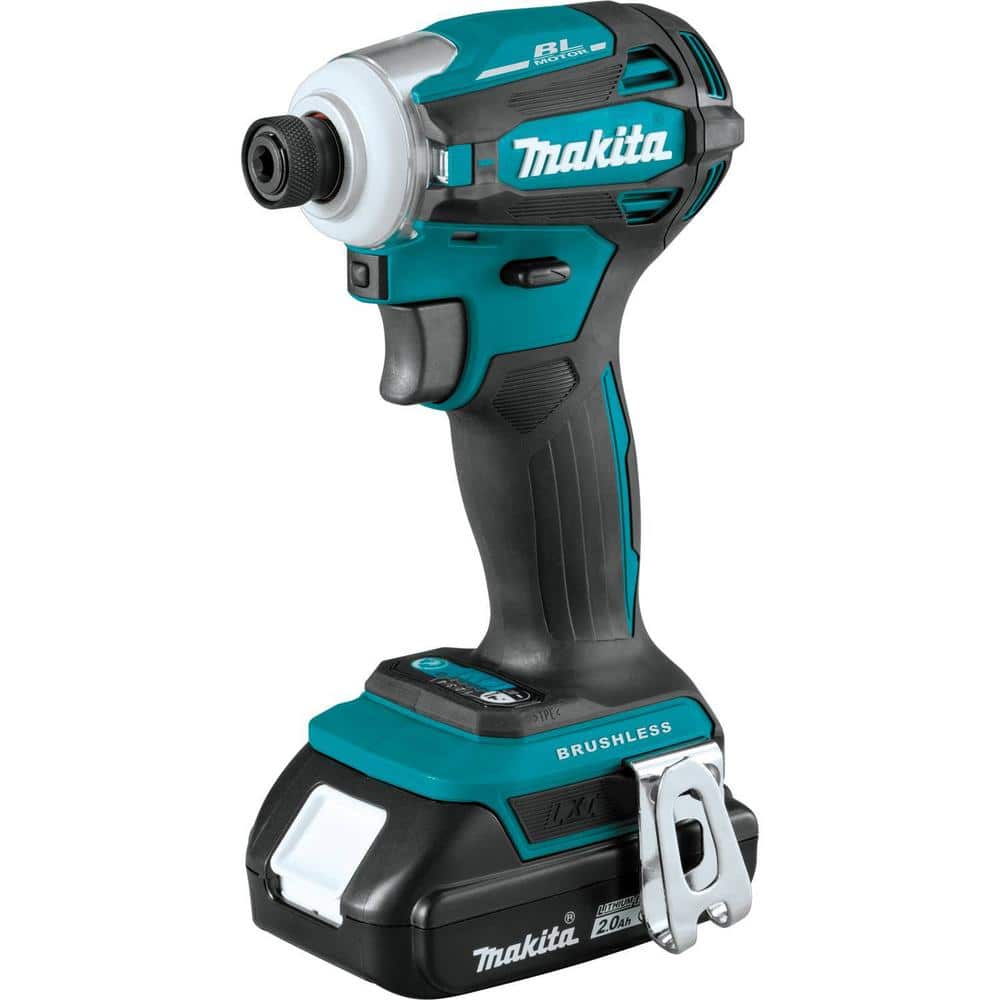 Makita 18V LXT 2.0Ah Lithium‑Ion Compact Brushless Cordless Impact Driver Kit with Quick‑Shift Mode, 4‑Speed (XDT19R) - Image 7