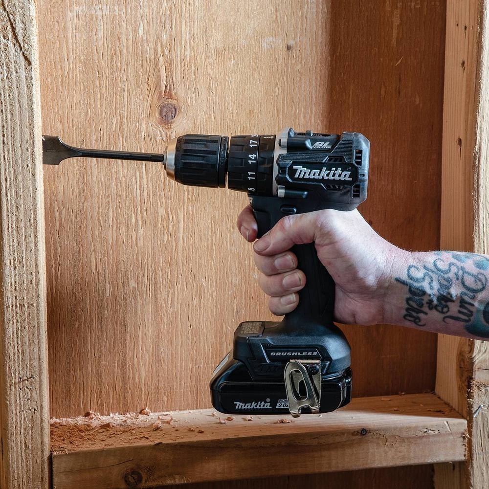 Makita 18V LXT 2.0Ah Sub-Compact Brushless Cordless 1/2 in. Hammer Driver-Drill Kit - Image 6