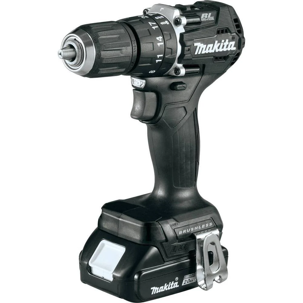 Makita 18V LXT 2.0Ah Sub-Compact Brushless Cordless 1/2 in. Hammer Driver-Drill Kit - Image 8