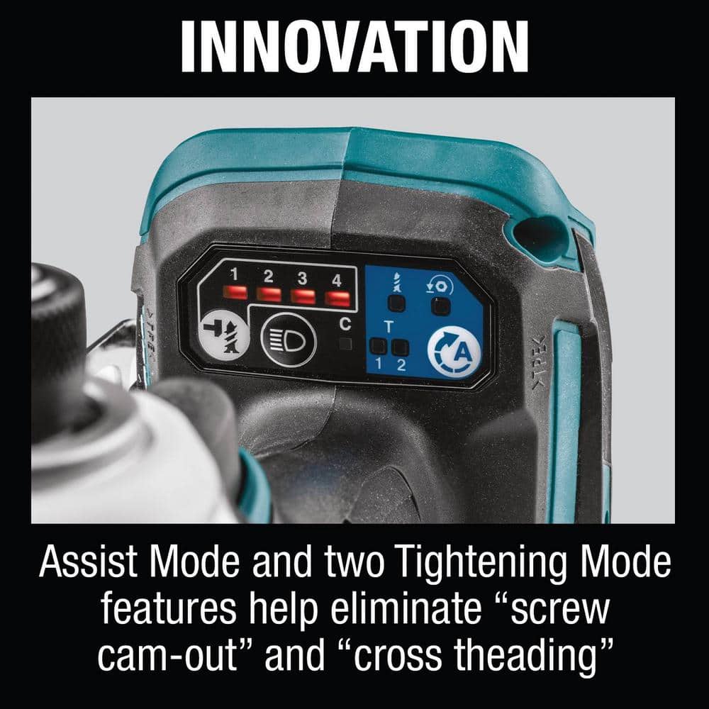 Makita 18V LXT 5.0Ah Brushless Cordless Impact Driver Kit with Quick-Shift Mode, 4-Speed (XDT16T) - Image 5