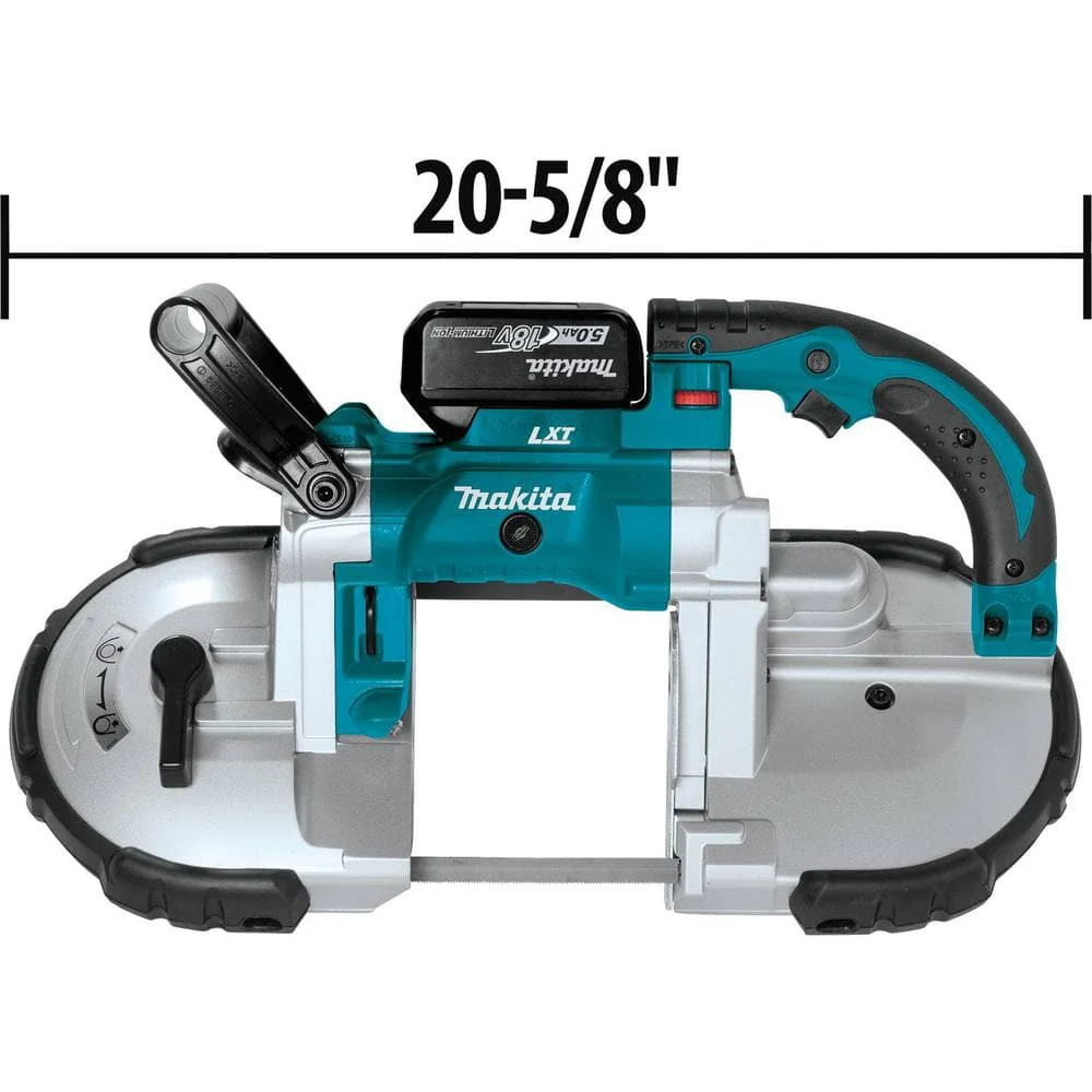 Makita 18V LXT 5.0Ah Lithium‑Ion Cordless Portable Band Saw Kit with Bonus 5.0Ah Battery Pack - Image 7
