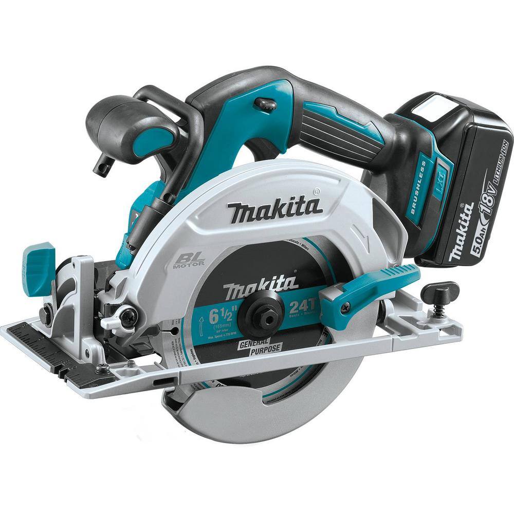 Makita 18V LXT Brushless 7‑Piece Cordless Combo Kit with 2x 5.0Ah Batteries, Dual‑Port Charger, Bag (XT707PT) - Image 7