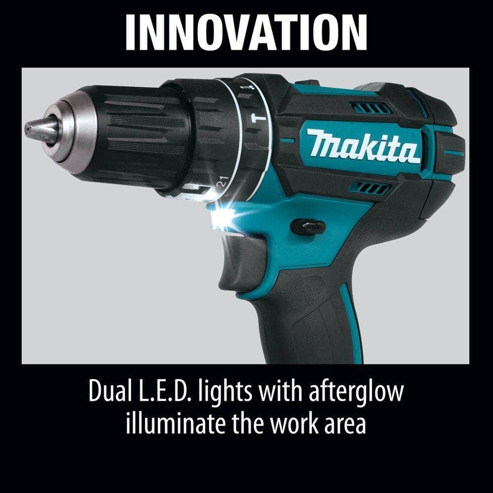 Makita 18V LXT Lithium-Ion 1/2 in. Cordless Hammer Driver-Drill (Tool-Only) - Image 8