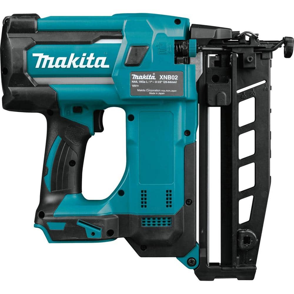 Makita 18V LXT Lithium-Ion 16-Gauge Cordless 2-1/2 in. Straight Finish Nailer (Tool Only) - Image 6