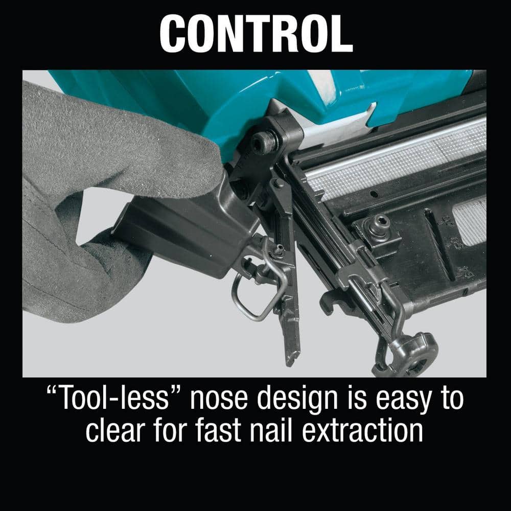 Makita 18V LXT Lithium-Ion 16-Gauge Cordless 2-1/2 in. Straight Finish Nailer (Tool Only) - Image 8