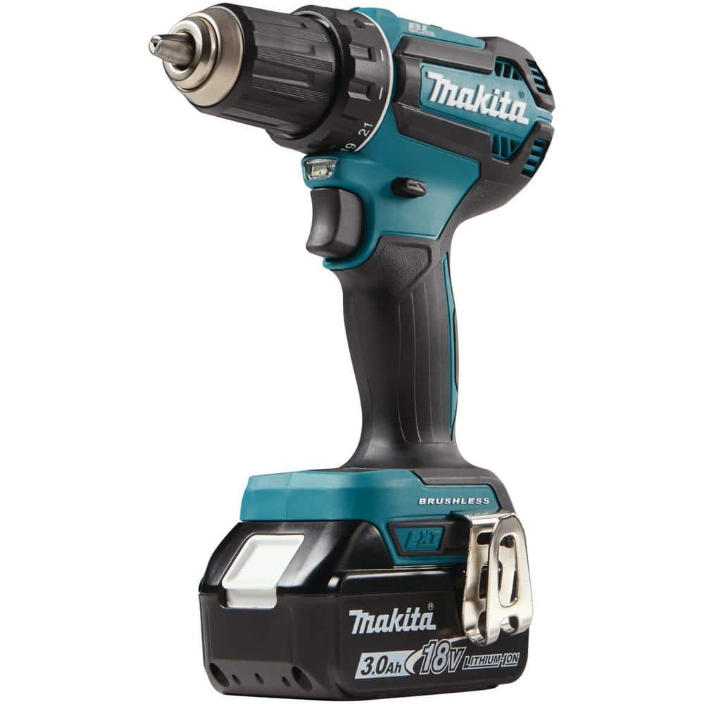 Makita 18V LXT Lithium-Ion Brushless Cordless 1/2 in. Driver-Drill Kit, 3.0Ah - Image 13
