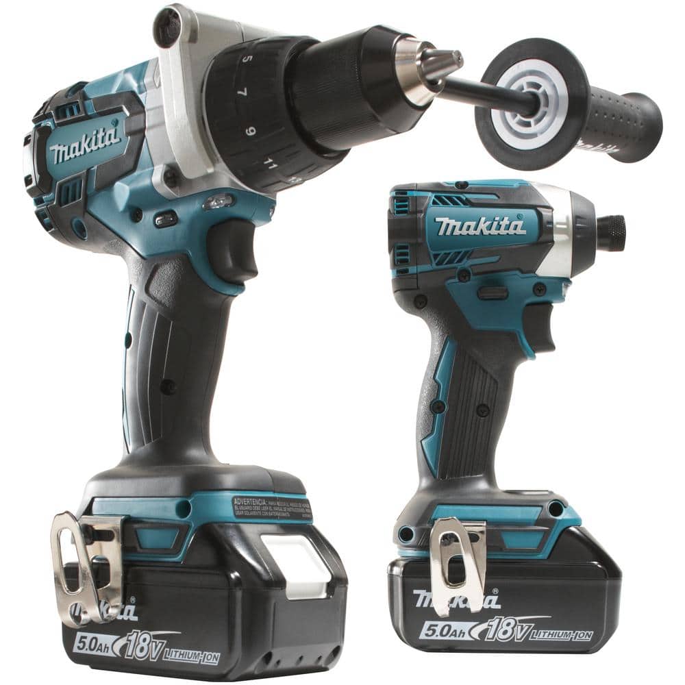 Makita 18V LXT Lithium‑Ion Brushless Cordless 2‑Piece Combo Kit (Hammer Drill/Impact Driver) with 5.0Ah Batteries - Image 3