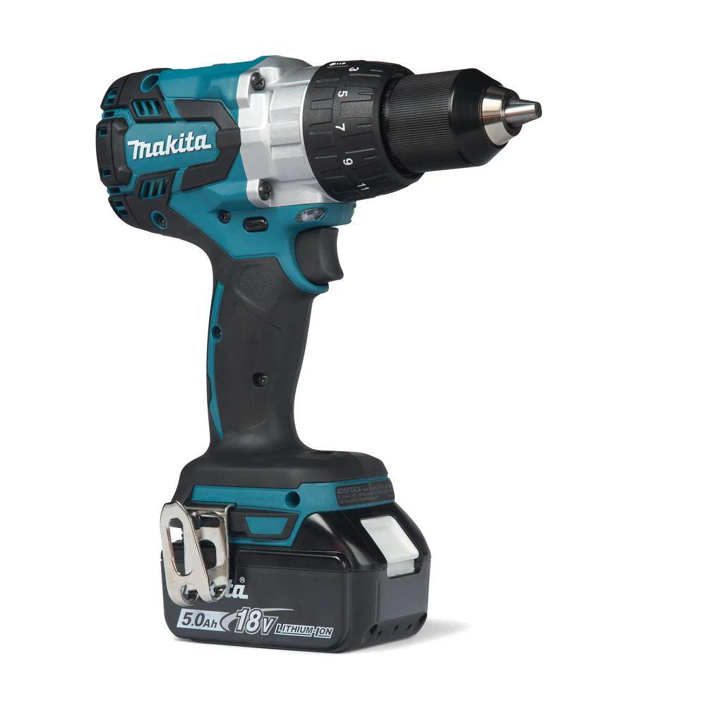 Makita 18V LXT Lithium‑Ion Brushless Cordless 2‑Piece Combo Kit (Hammer Drill/Impact Driver) with 5.0Ah Batteries - Image 4