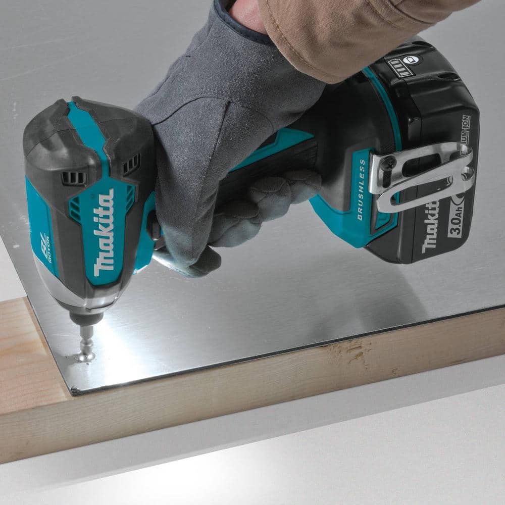Makita 18V LXT Lithium‑Ion Brushless Cordless 2‑Piece Combo Kit with (2) 3.0Ah Batteries, Driver‑Drill & Impact Driver (XT281S) - Image 7
